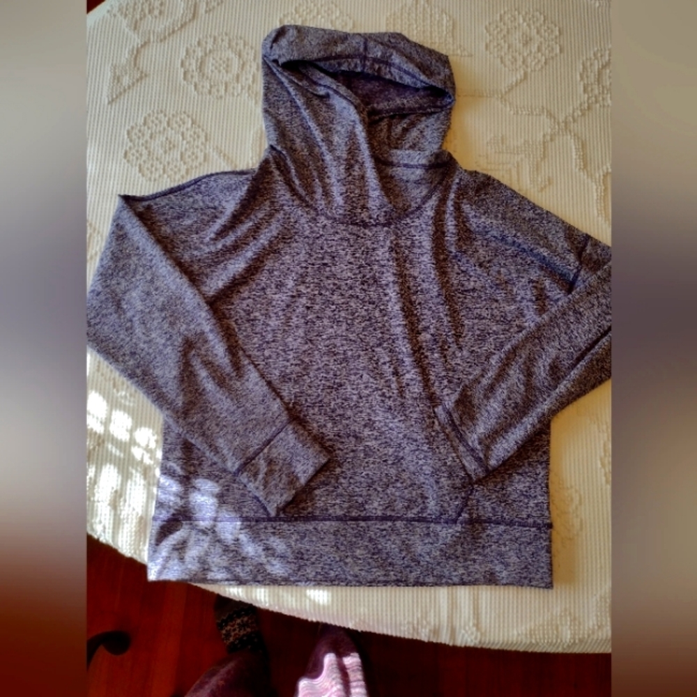 Purple pullover hoodie